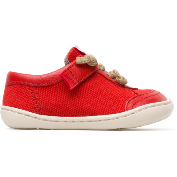 CAMPER Peu - Sneakers for  - Red, Cotton fabric/Smooth leather - K800192
