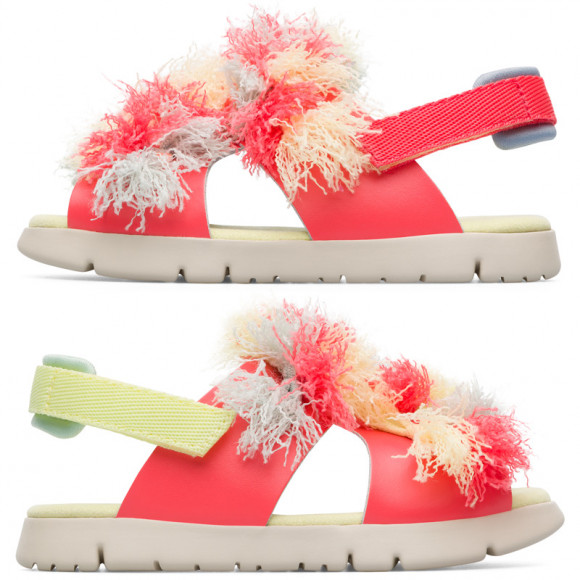 CAMPER Twins - Sandals for First walkers - Pink, Smooth leather - K800246