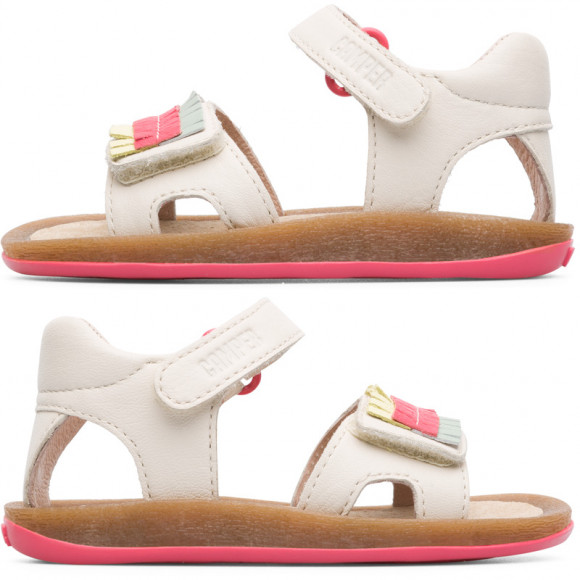 CAMPER Twins - Sandals for First walkers - Beige, Smooth leather - K800280