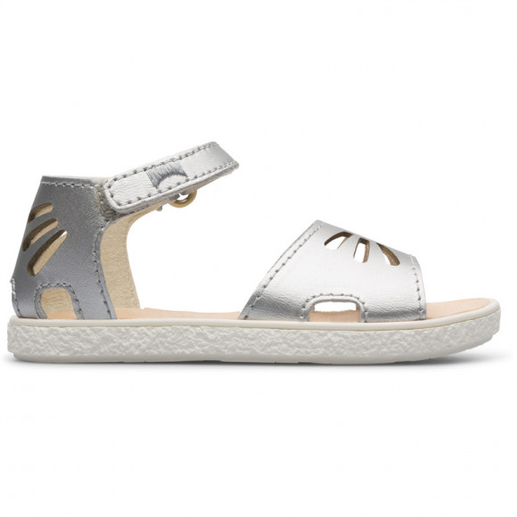 CAMPER Miko - Sandals for First walkers - Grey, Smooth leather - K800282