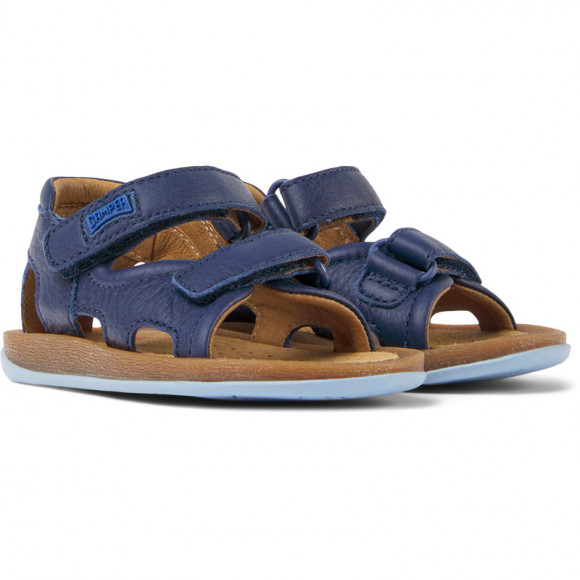 Camper Bicho - Sandals For First Walkers - Blue, Smooth Leather - K800362