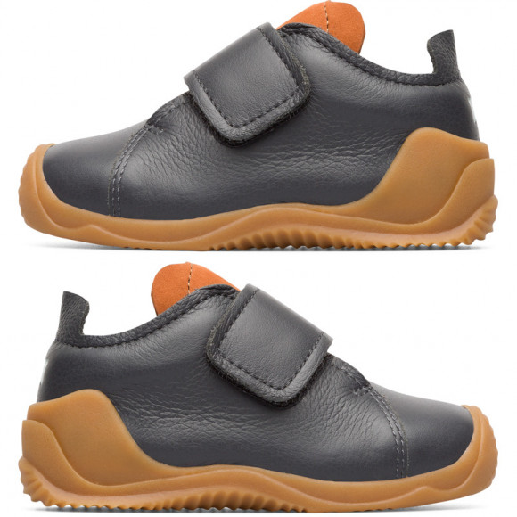 CAMPER Twins - Sneakers for First walkers - Grey, Smooth leather - K800407