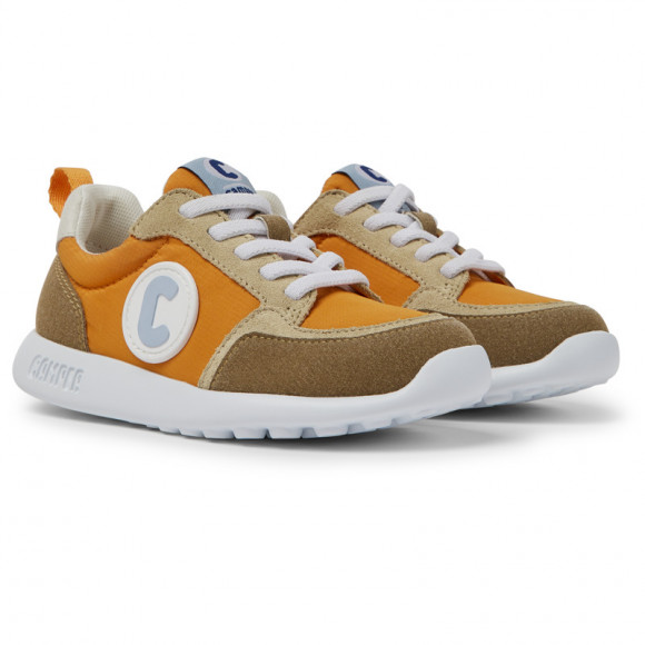 Camper Driftie - Sneakers For Girls - Beige, Orange, White, Cotton Fabric - K800422