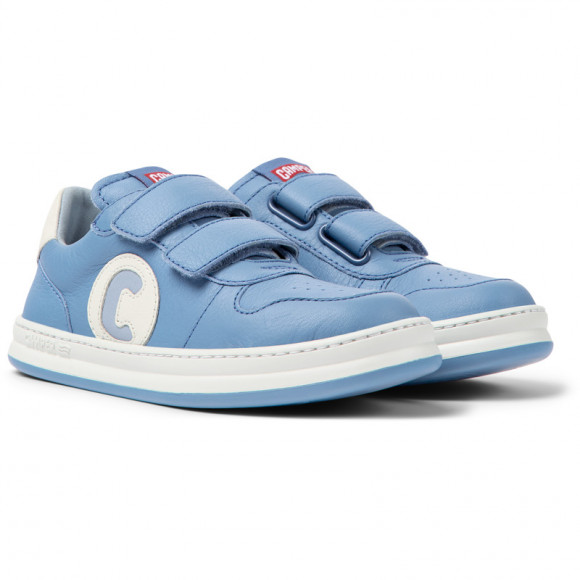 Camper Runner - Sneakers For Girls - Blue, Smooth Leather - K800436