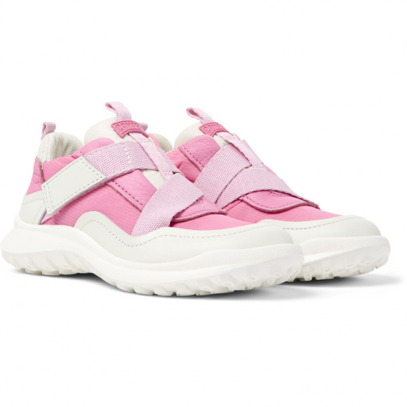 Camper Crclr - Sneakers For Girls - Pink, White, Smooth Leather/Cotton Fabric - K800505