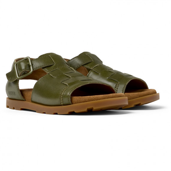 CAMPER Brutus Sandal - Sandals for Girls - Green - K800585