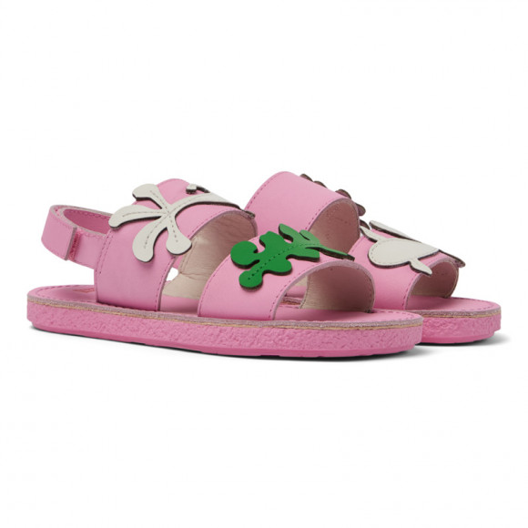 CAMPER Twins - Sandals for Girls - Pink - K800591