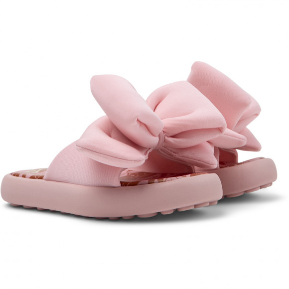 CAMPER Pelotas Flota - Sandals for Girls - Pink, Cotton fabric - K800624