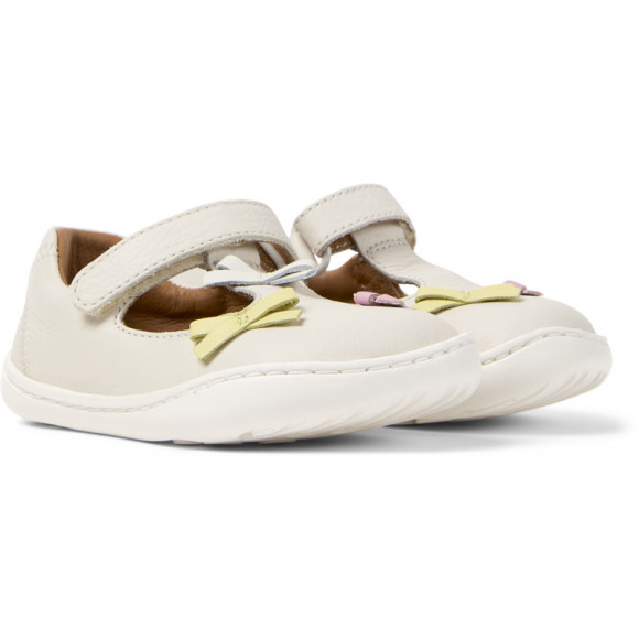 CAMPER Twins - Smart casual shoes for First walkers - White, Smooth leather - K800629