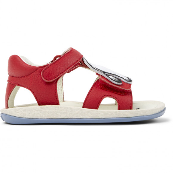 CAMPER Twins - Sandals for First walkers - Red, Smooth leather - K800698