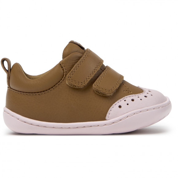 CAMPER Peu - Smart casual shoes for First walkers - Brown, Smooth leather - K800708