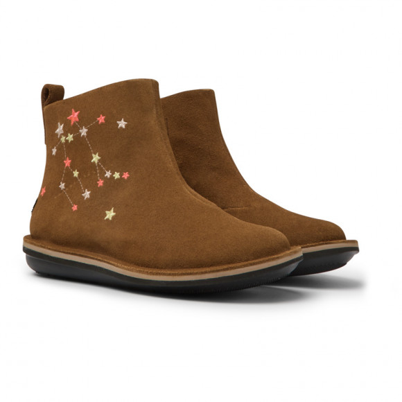 Camper Twins - Boots For Unisex - Brown, Suede - K900145