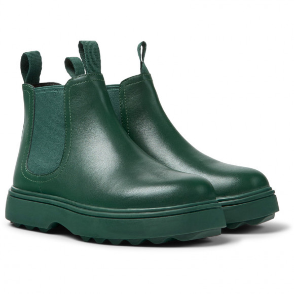 Camper Norte - Boots For Girls - Green, Smooth Leather - K900149
