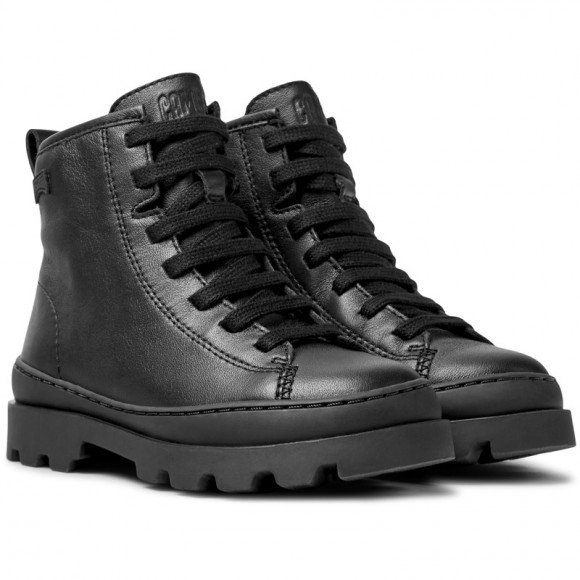 Camper Brutus - Boots For Girls - Black, Smooth Leather - K900179
