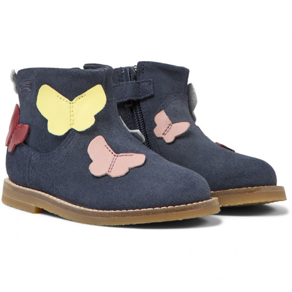 Camper Twins - Boots For First Walkers - Blue, Smooth Leather - K900316