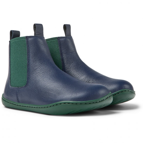 Camper Peu - Boots For Girls - Blue, Smooth Leather - K900326