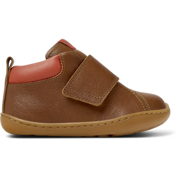 CAMPER Peu - Smart casual shoes for First walkers - Brown, Smooth leather - K900386