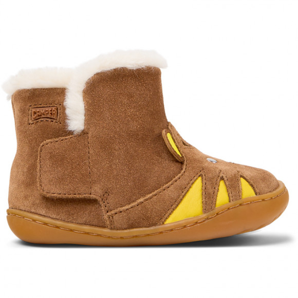 CAMPER Peu - Smart casual shoes for First walkers - Brown, Smooth leather - K900387