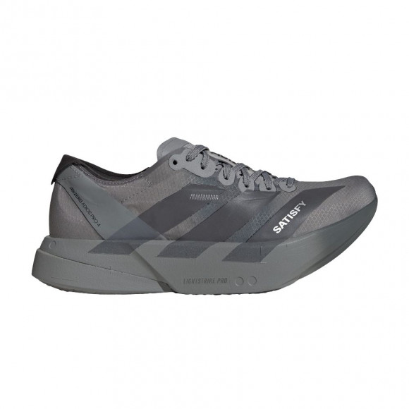 SATISFY x adidas Adizero Adios Pro 4 'Grey Black' | Men's Size 9 - KH8439
