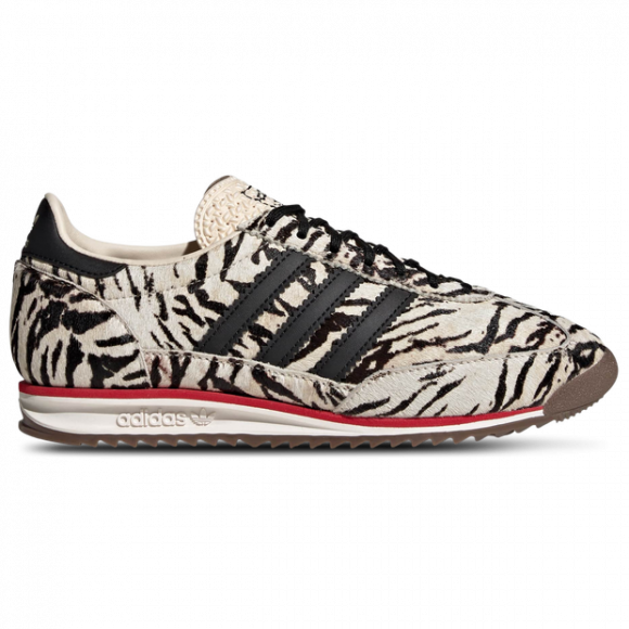 Adidas Women's SL 72 OG Zebra Sneakers Off White/Core Black/Better Scarlet - KH8811