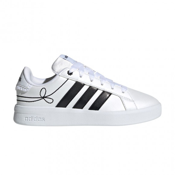 adidas Grand Court 3.0 Big Kid 'Cloud White Core Black' | Kid's Size 4.5 - KH9783
