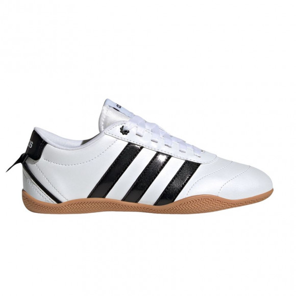 adidas Grand Court Lo Big Kid 'Cloud White Core Black Hi-Res Yellow' | Kid's Size 3.5 - KI3061