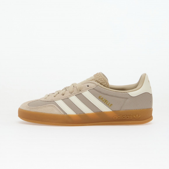 Shoes adidas Gazelle Indoor Khaki Three/ Off White/ Gold Met. 3.5 - KI4502