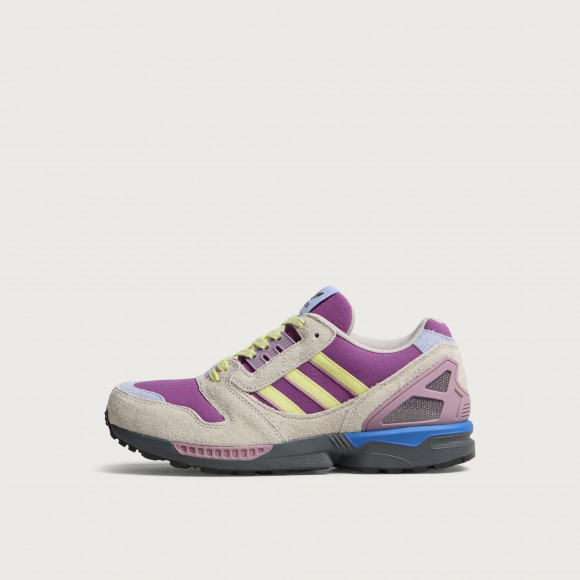 Adidas Men's ZX 8000 Sneaker in Lucky Pink/Yellow Tint/Grey Six - KI4725