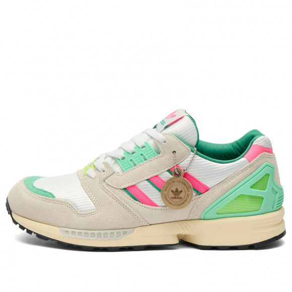 Adidas Men's Zx 8000 Mig Sneaker in Off White/Lucid Pink/Semi Court Green - KI4726