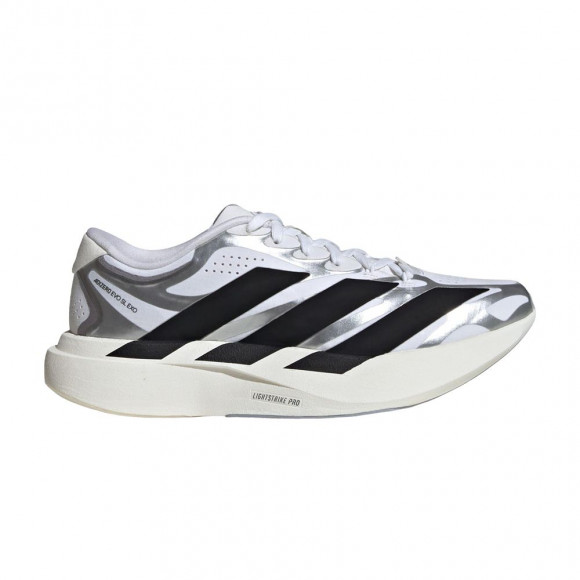 adidas Wmns Adizero Evo SL EXO 'Cloud White Core Black Iron Metallic' | Women's Size 7 - KI4782