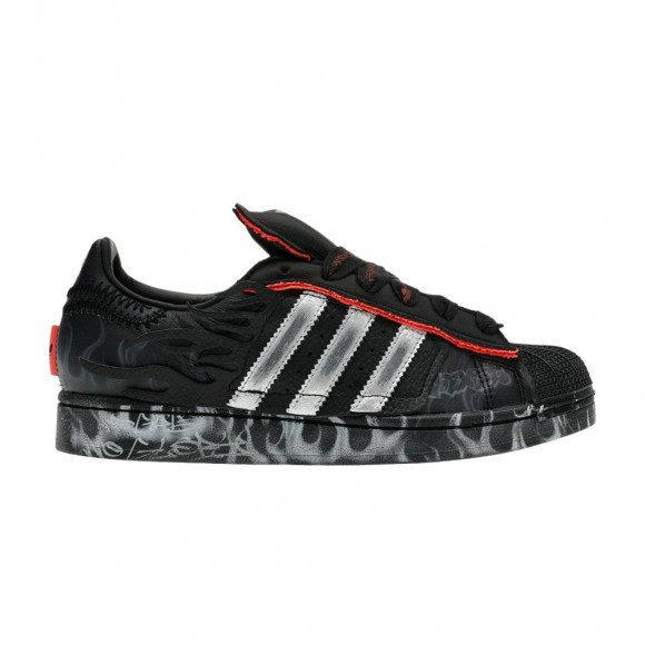 Hellstar x adidas Superstar 2 'Black Flame' | Men's Size 13 - KI5306