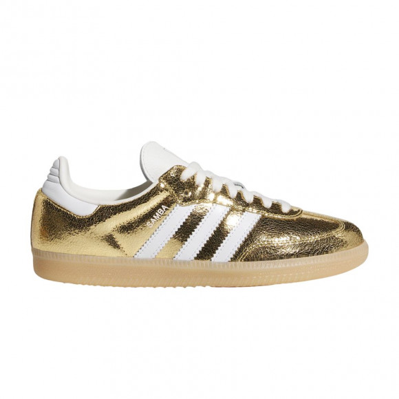adidas Wmns Samba OG 'Cracked Metallic Pack - Gold' | Women's Size 8.5 - KI5719