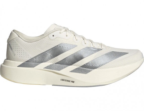 Adidas Men's Adizero Evo Sl Woven Sneaker Core White/Core White/Halo Silver - KI6900