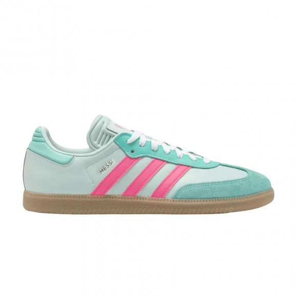 Lionel Messi x adidas Samba J 'Halo Mint Lucid Pink' | Green | Men's Size 12 - KI8505