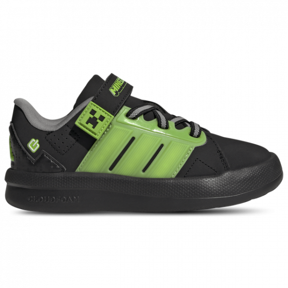 Adidas Minecraft Lightorama Court - Sneakers Bébé - Noir - Pointure 32 - Maille/synthétique - KI9111