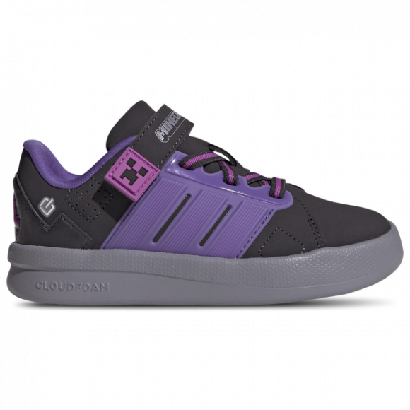 Adidas Minecraft Lightorama Court - Sneakers Bébé - Violet - Pointure 32 - Maille/synthétique - KI9113