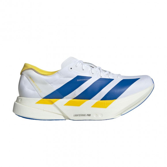 adidas Wmns Adizero Adios Pro 4 'Cloud White Blue Yellow' | Women's Size 9.5 - KI9388