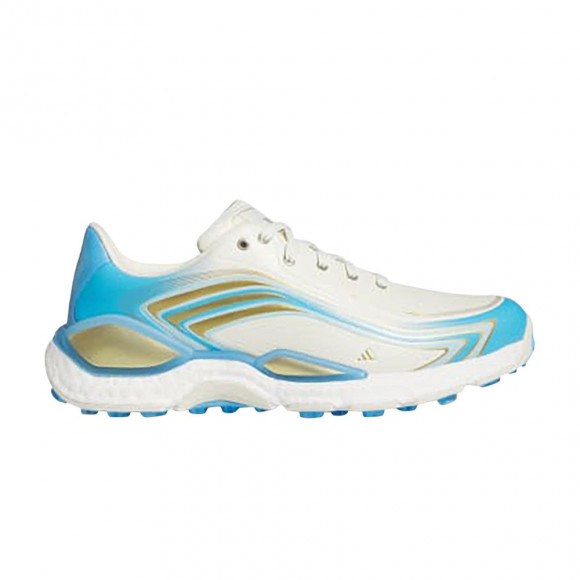 adidas Codechaos Messi Spikeless Golf 'Ivory Gold Metallic Semi Blue Burst' | Tan | Men's Size 7.5 - KJ0956