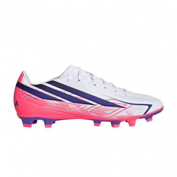 adidas F50 Hyperfast Club FG/MG 'Cloud White Solar Purple' | Men's Size 4 - KJ0990
