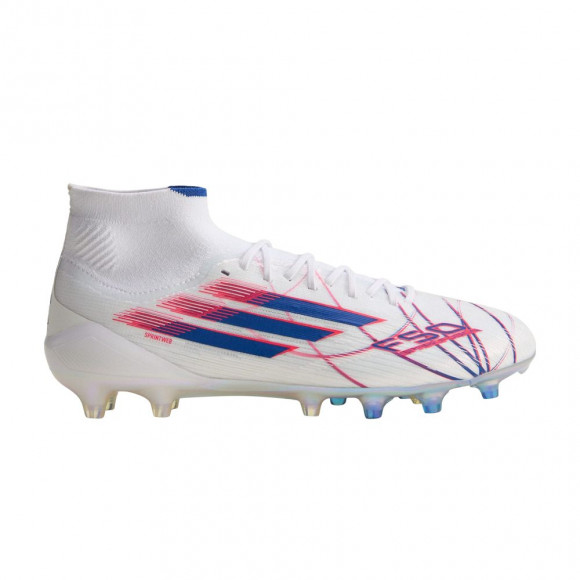 adidas Wmns F50 Sparkfusion Elite Mid FG AG 'Cloud White Royal Blue Lucid Red' | Women's Size 8.5 - KJ1435