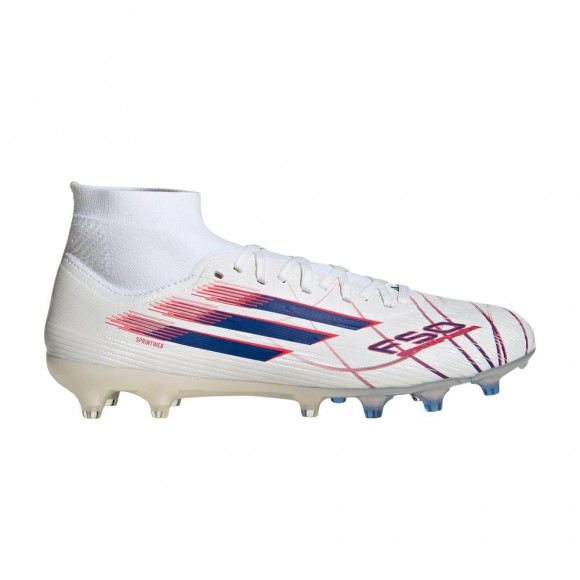 adidas Wmns F50 Sparkfusion Pro Mid FG AG 'Cloud White Royal Blue' | Women's Size 6 - KJ1436