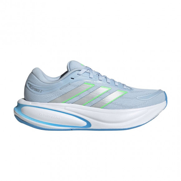 adidas Wmns Response 2 'Crystal Sky Silver Metallic Lime Burst' | Blue | Women's Size 5.5 - KJ1768