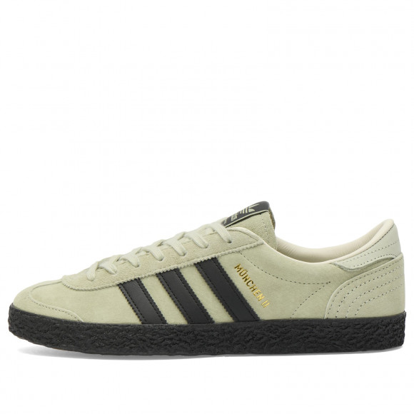 END. x Adidas Men's Munchen II SPZL Sneaker in Halo Green/Core Black - KJ1975
