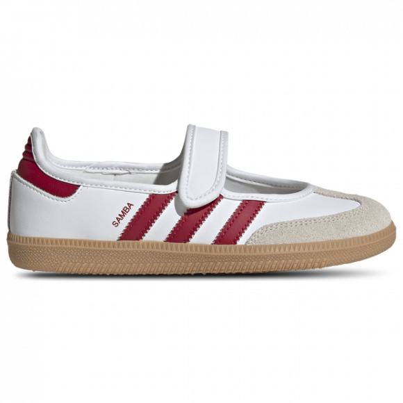 Adidas Samba|Samba Jane Kid's Sneakers - White - Size 4.5 - Leather - KJ2658
