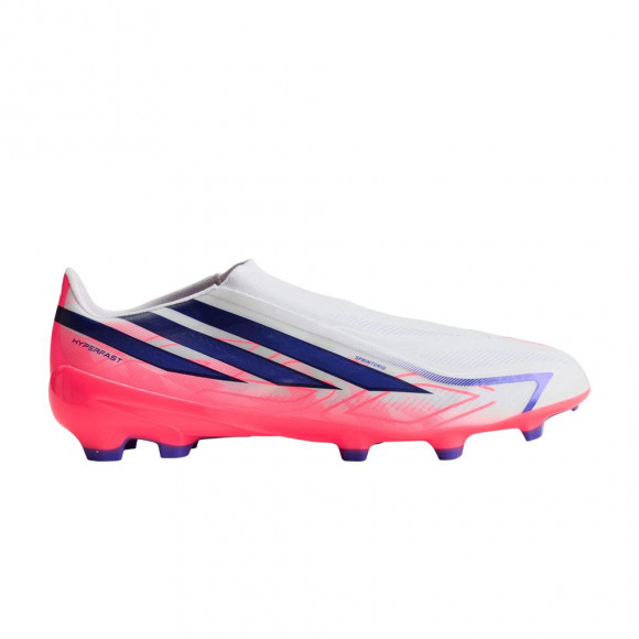 adidas F50 Hyperfast League Laceless FG 'Cloud White Solar Purple' | Men's Size 4 - KJ3415