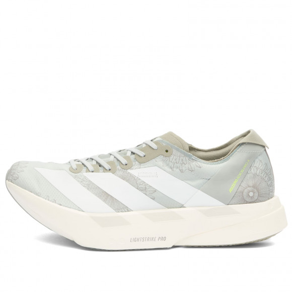 Adidas Running Men's adidas x Labrum Adios Pro 4 in Wonder Silver Seseame Yellow - KJ6244