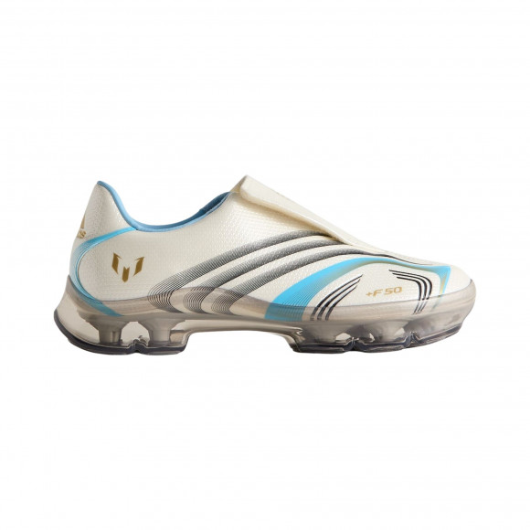 Kith x Messi x adidas F50 Inframe 'Off White Clear Blue Gold' | Men's Size 9.5 - KJ8094
