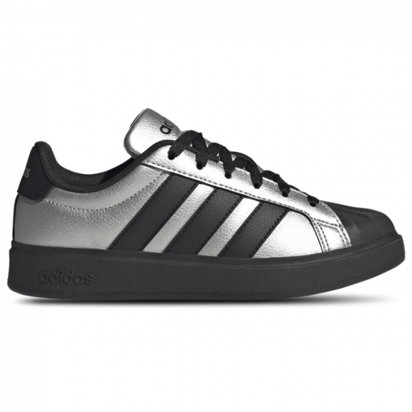 Adidas Streettalk Kid's Sneakers - Silver - Size 4 - Mesh/Synthetic - KJ9602