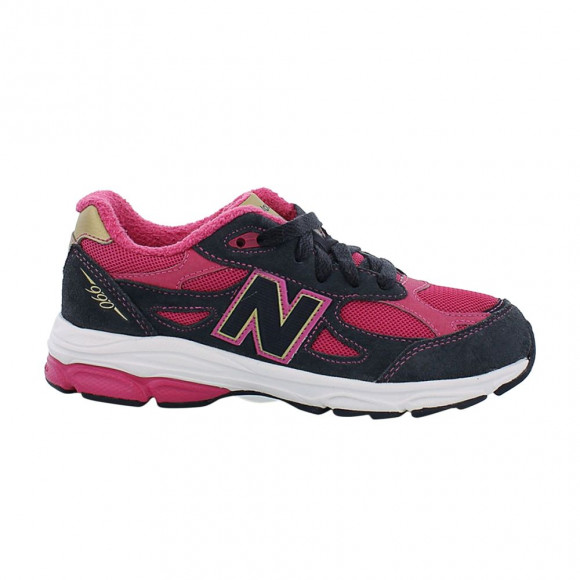 New Balance 990v3 Big Kid 'Black Magnet' | Pink | Kid's Size 6 - KJ990J3G