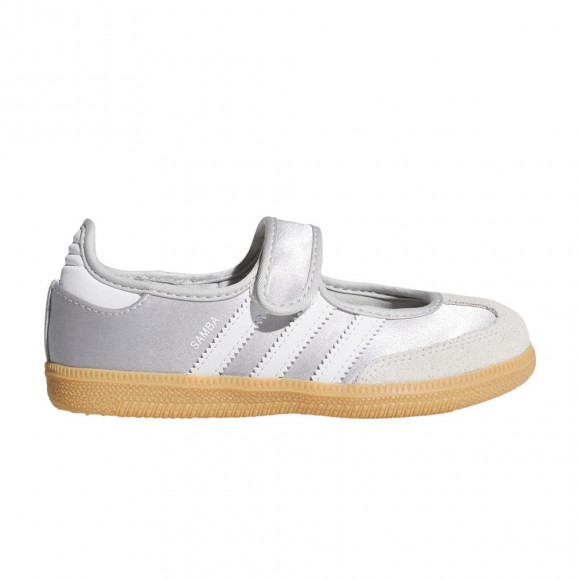adidas Samba Jane K 'Silver Metallic Cloud White Gum' | Kid's Size 12.5 - KJ9991